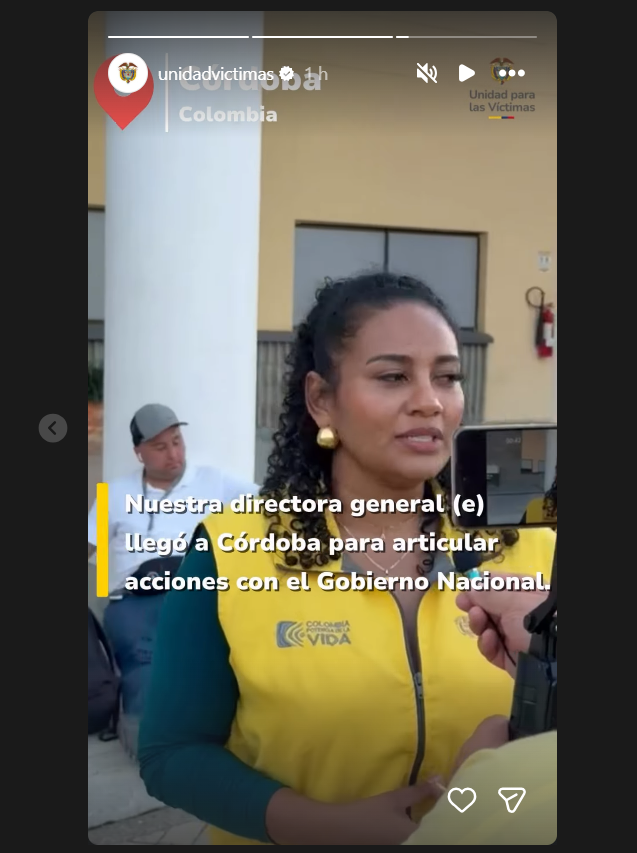 Alix Dunieka Aguilar Tirado en Córdoba.