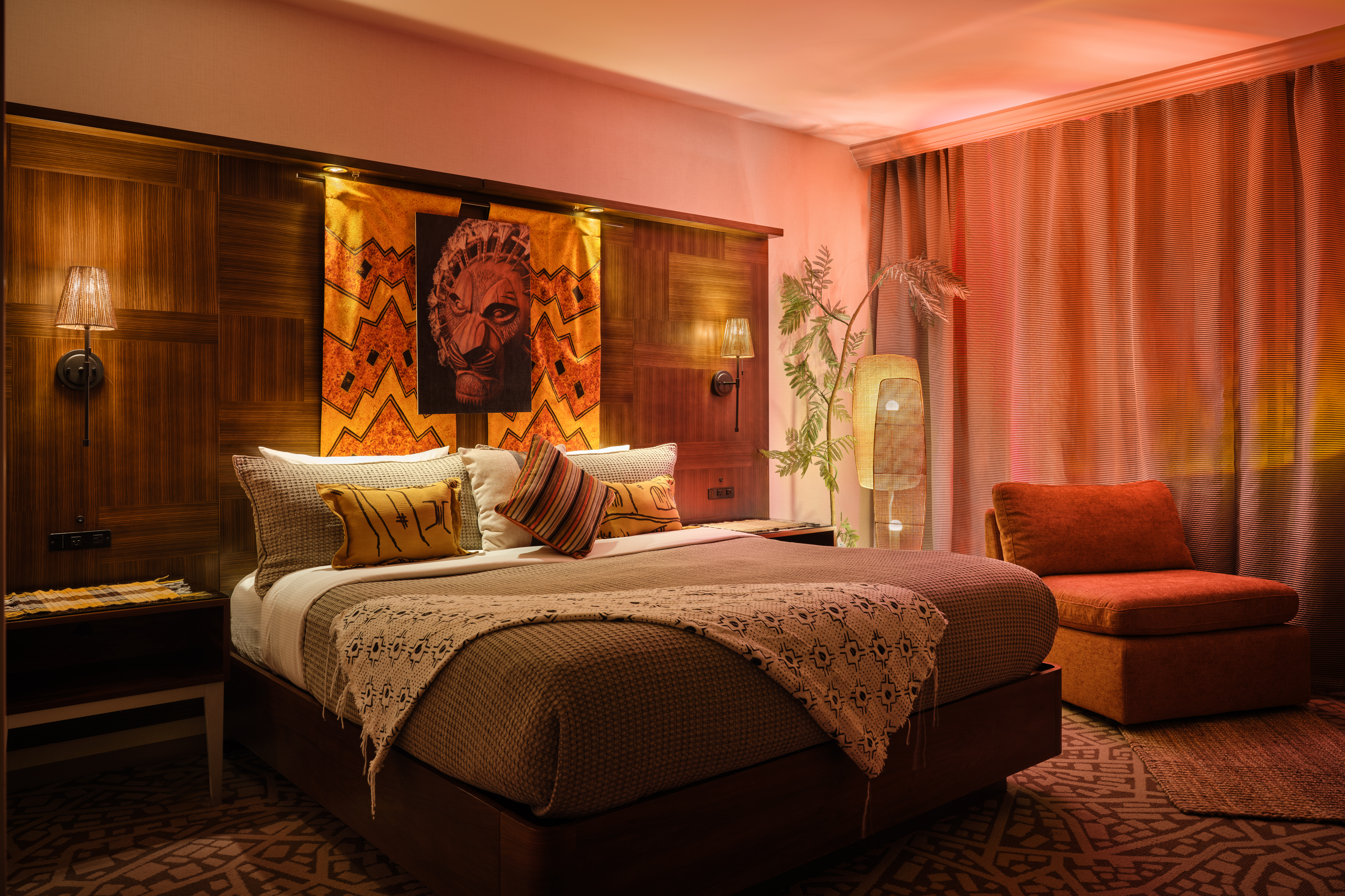 La suite fue diseñada por Devin Sparkles Design.