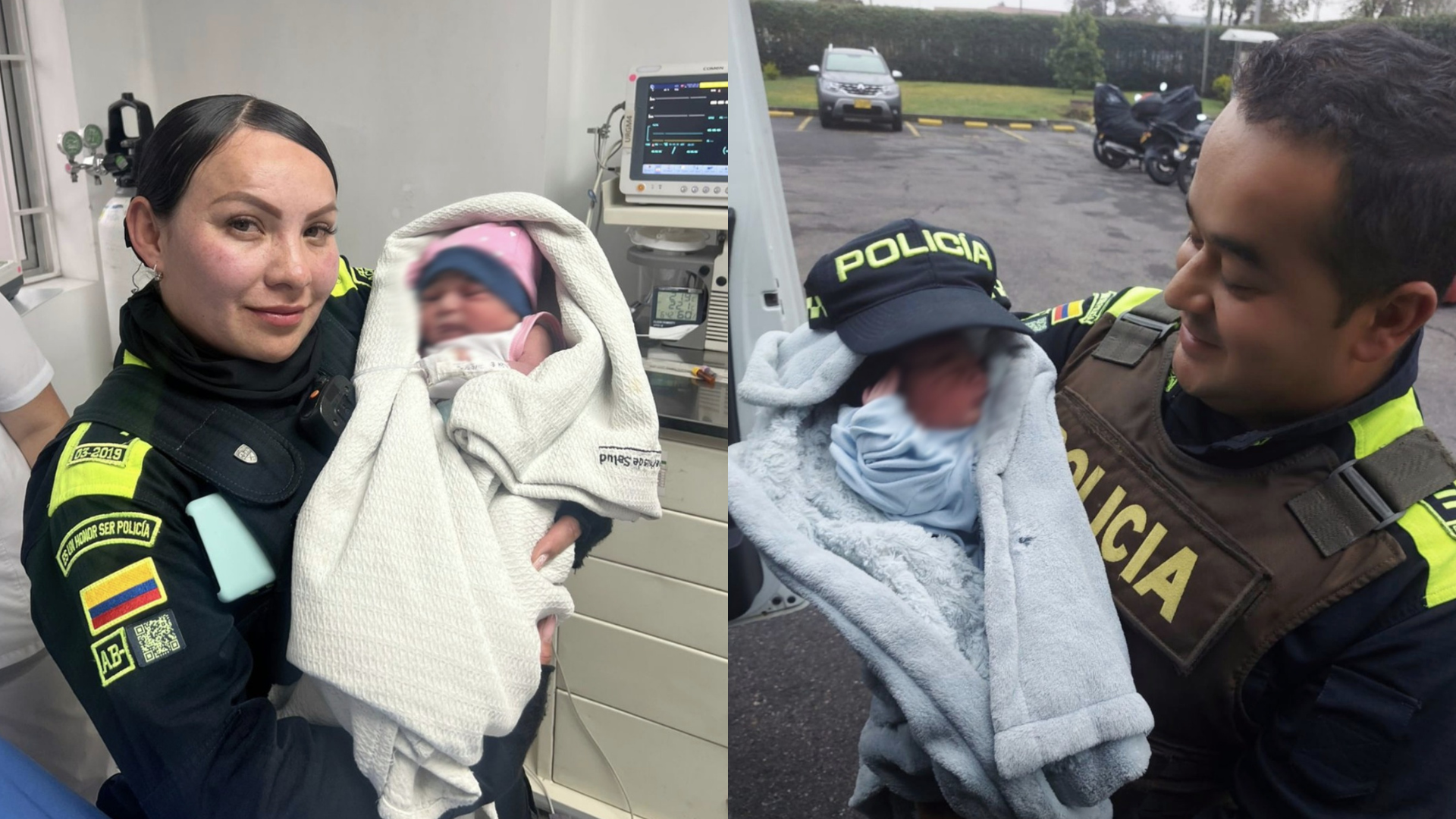Policías hallan a bebé recién nacida que había sido abandonada en zona boscosa