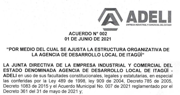 Acuerdo 002 de 2021.