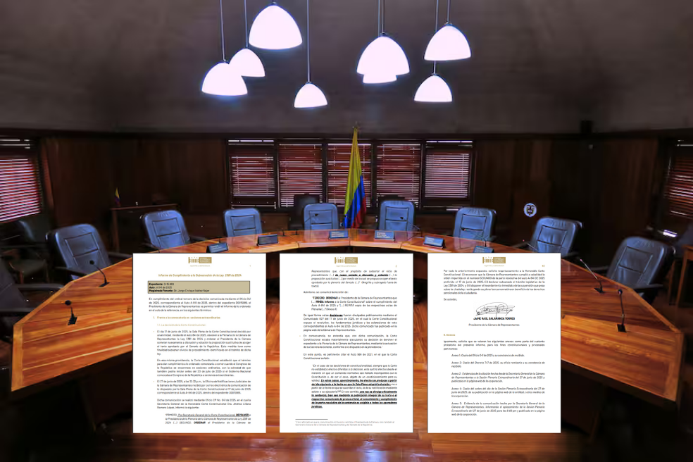El informe sobre la reforma pensional que el Congreso le envió a la Corte Constitucional