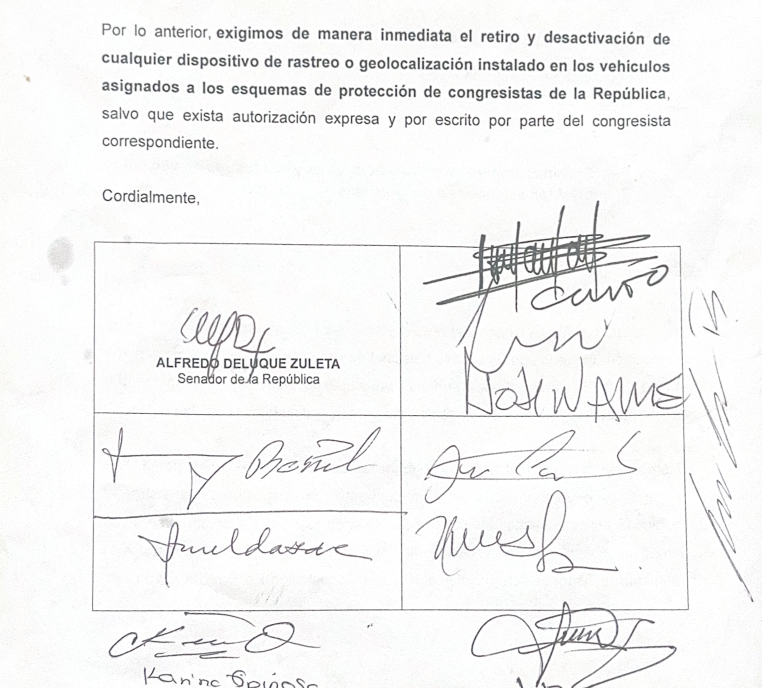 Congresistas piden retirar GPS de sus carros de la UNP