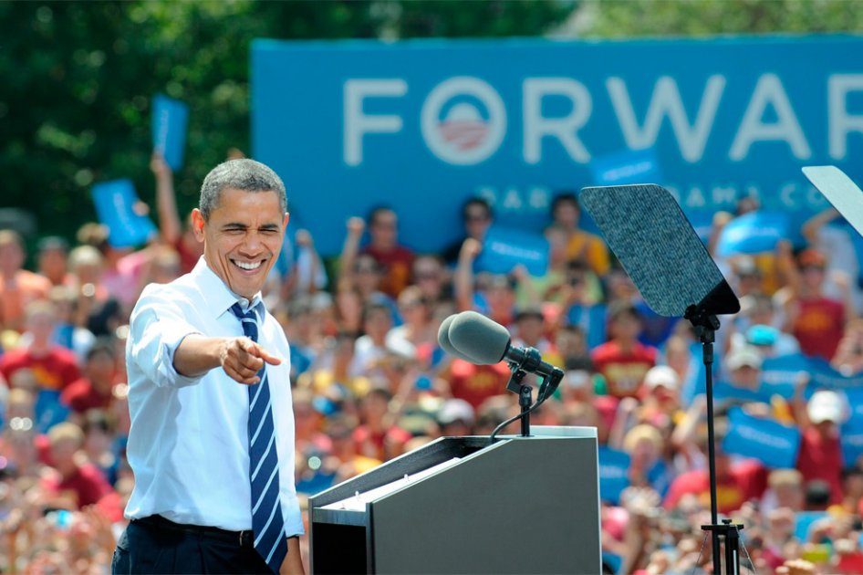 Obama pidió a jóvenes universitarios tener fe en el Partido Demócrata