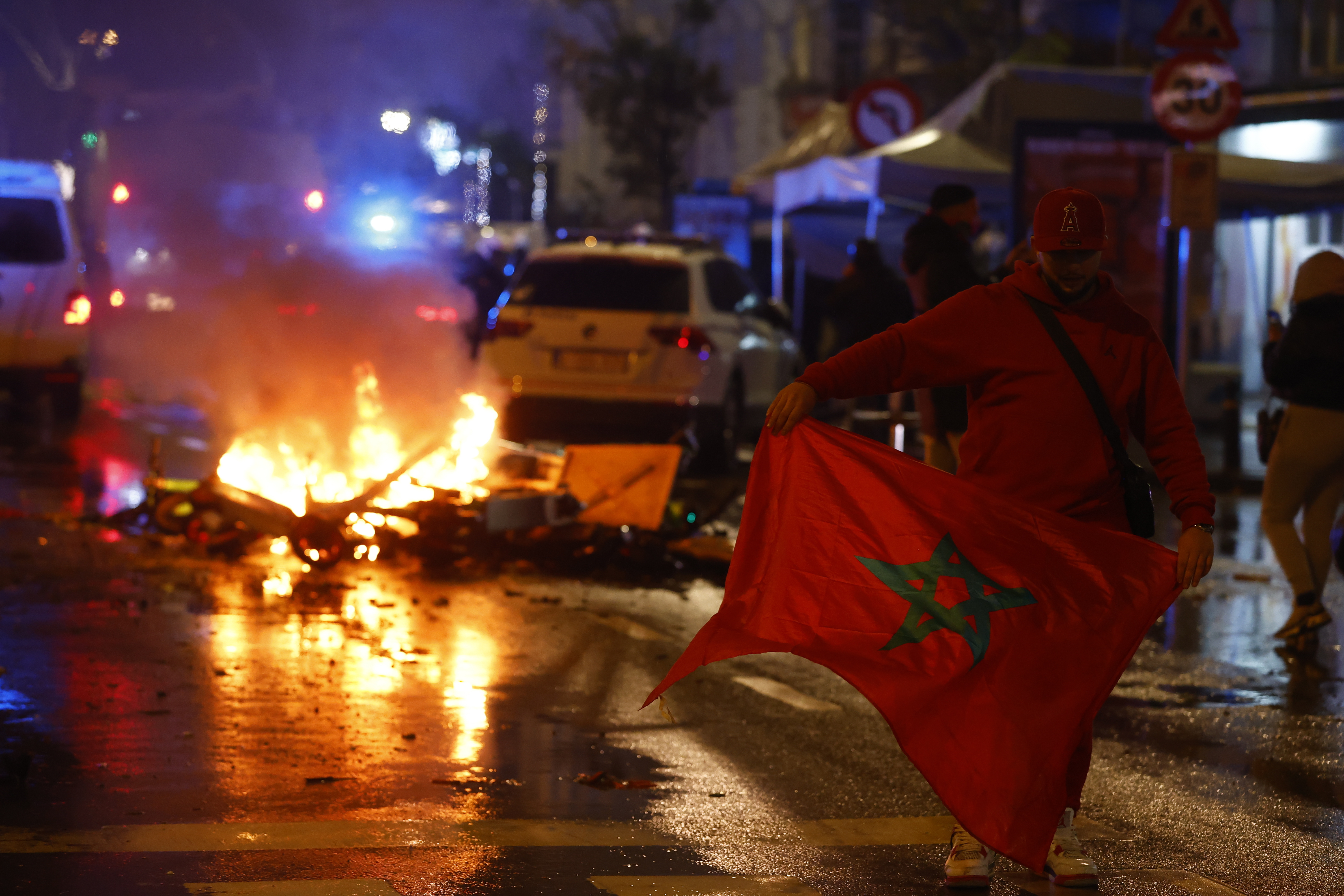 Caos en Bruselas tras derrota de Bélgica ante Marruecos en el Mundial de Catar
