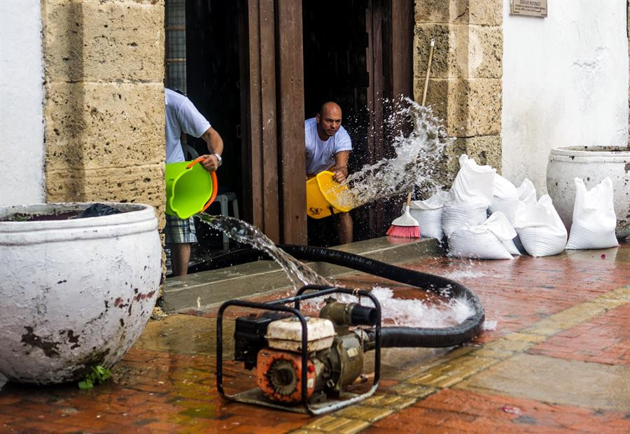 Las inundaciones que dejó la tormenta tropical Iota en Cartagena