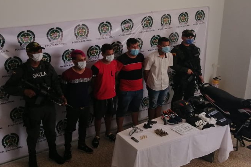 Legalizan la captura de cuatro presuntos responsables de ataque con granada en Barranquilla