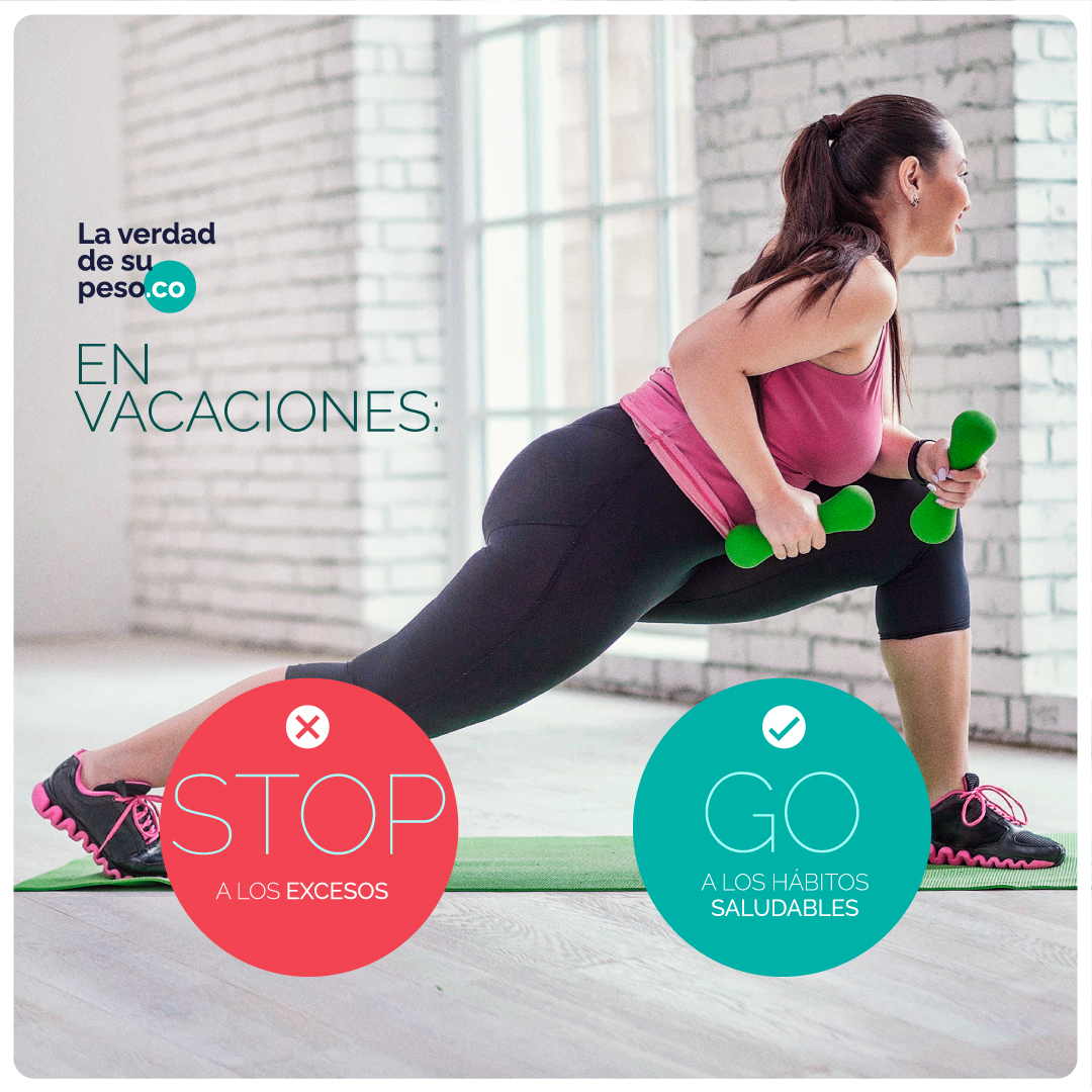 ¿Qué hacer para que su salud y el cuidado de su peso no se vayan de vacaciones?