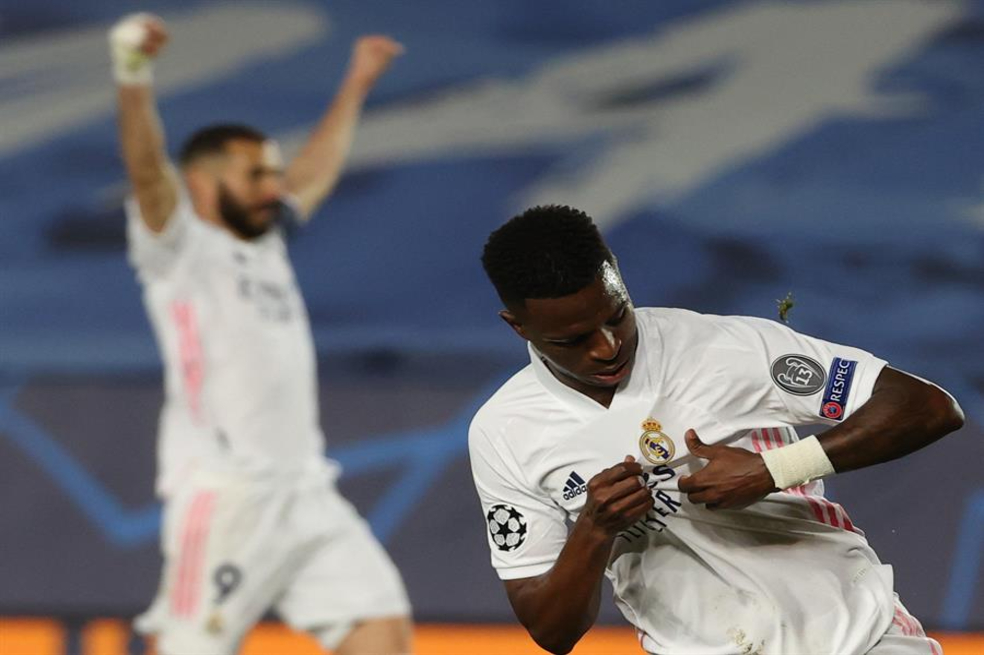 Con doblete de Vinicius, Real Madrid venció al Liverpool