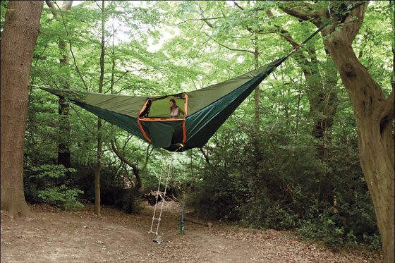 Te voy a hacer una carpa en el árbol