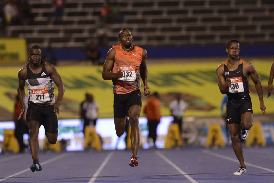 Usain Bolt viajó a París para intentar acelerar la recuperación de su lesión. Foto: AFP