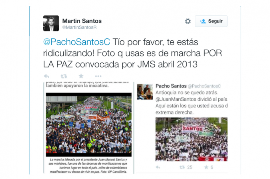 Denuncian montaje de Uribe para reclamar triunfo en marcha en contra de proceso de paz