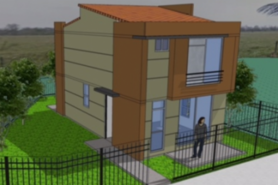 Este es el diseño de la casa que tendrá el medallista olímpico. 