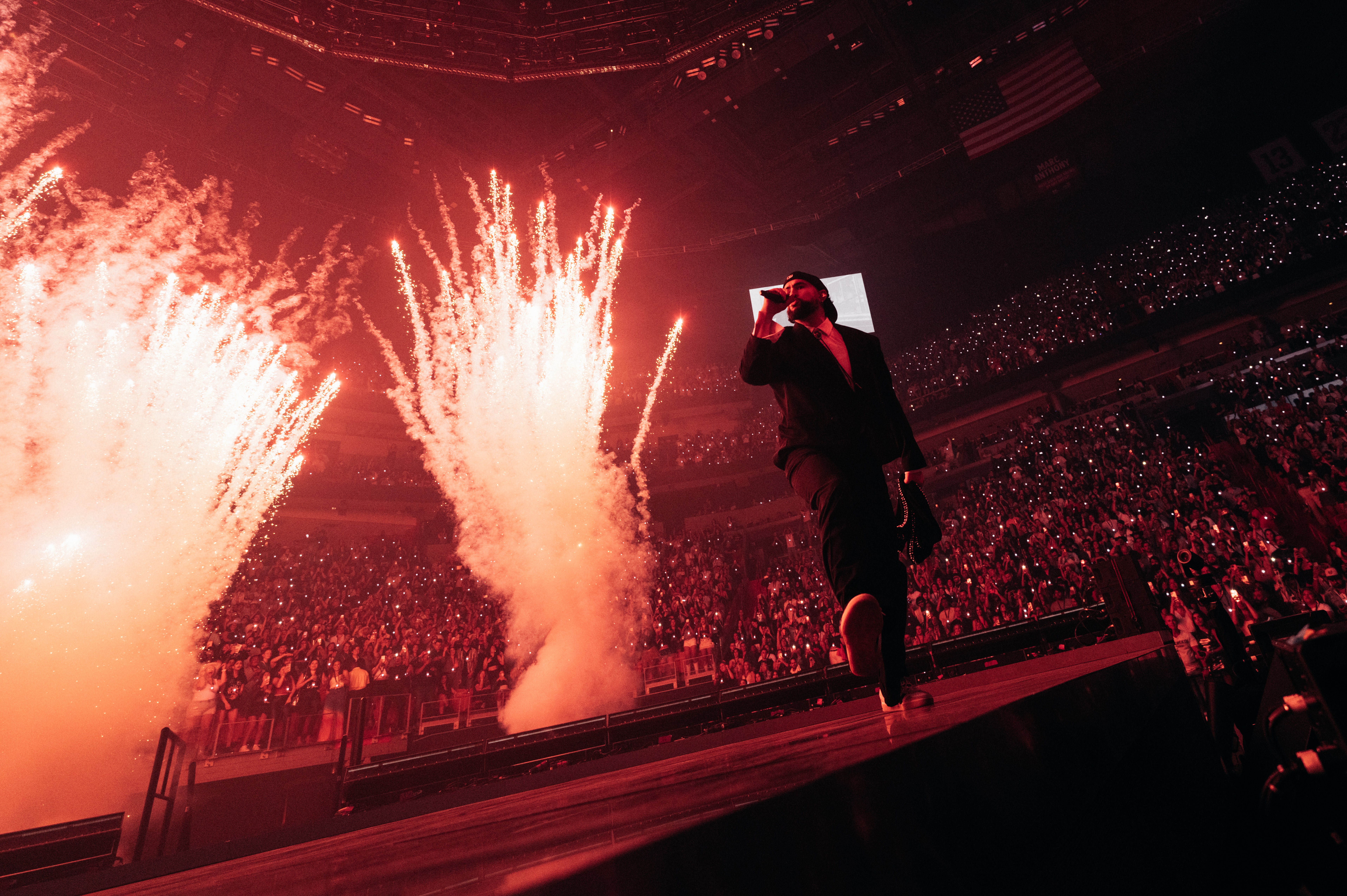 Bad Bunny durante su gira "Most Wanted" en Estados Unidos durante este 2024.