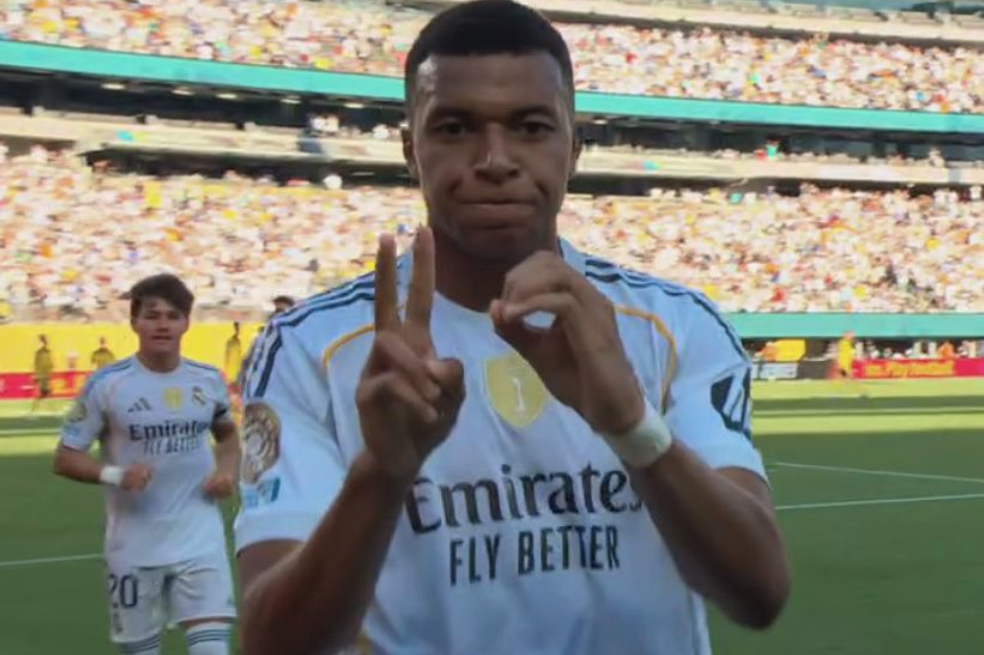 Kylian Mbappé marca gol en el Mundial de Clubes y celebra en honor a Diogo Jota