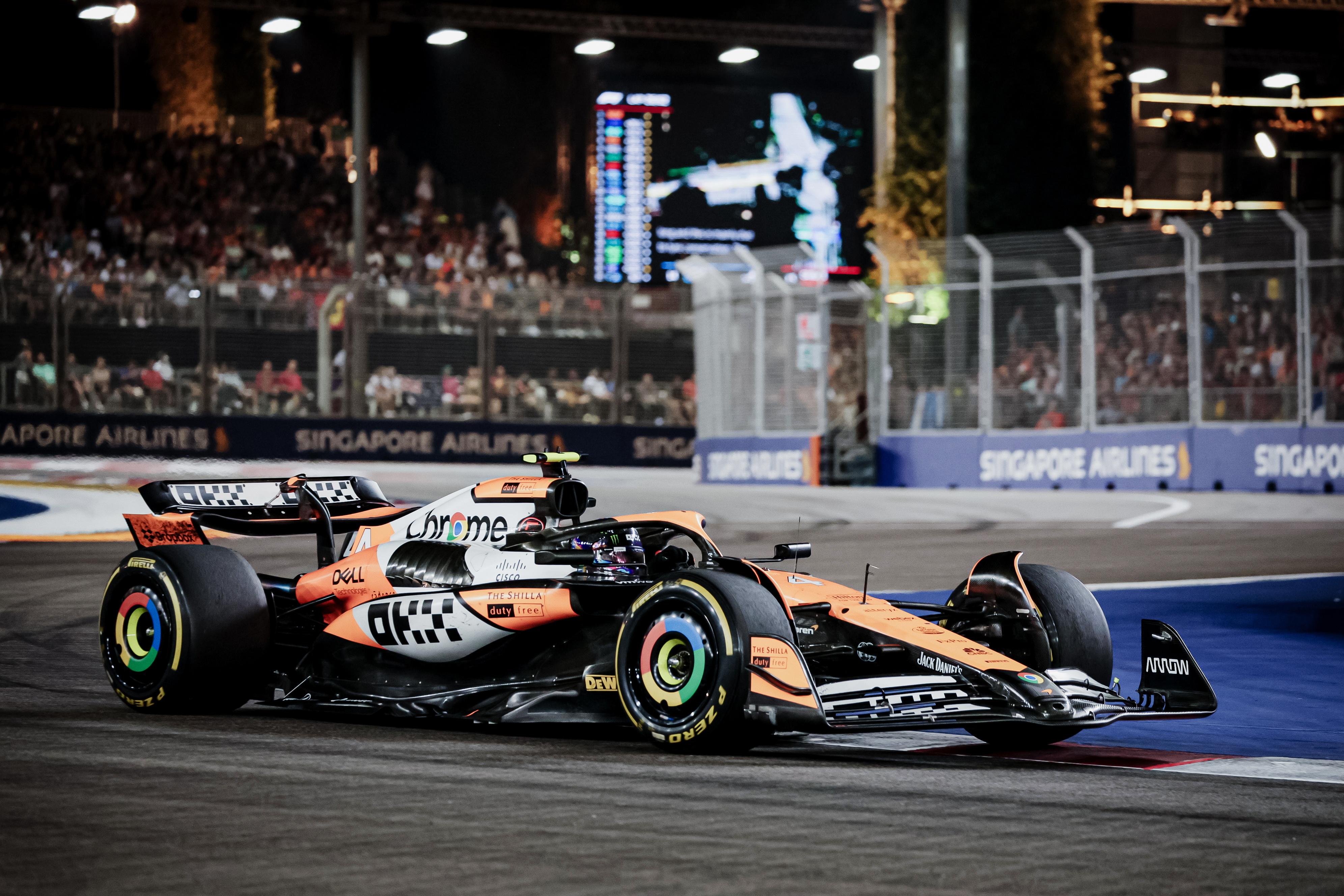 Lando Norris ganó en Singapur: McLaren le sigue recortando a Red Bull y Verstappen
