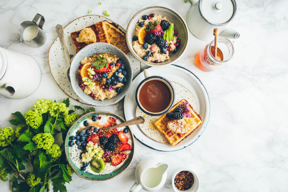 Un desayuno exquisito para el día de la madre