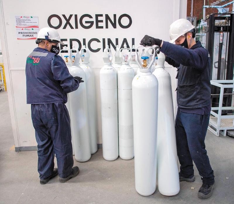 Colombia importará 20.000 kg de materia prima para reactivar producción de oxígeno