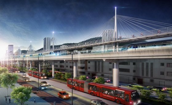 Así se vería la Primera Línea del Metro de Bogotá. /Alcaldía de Bogotá