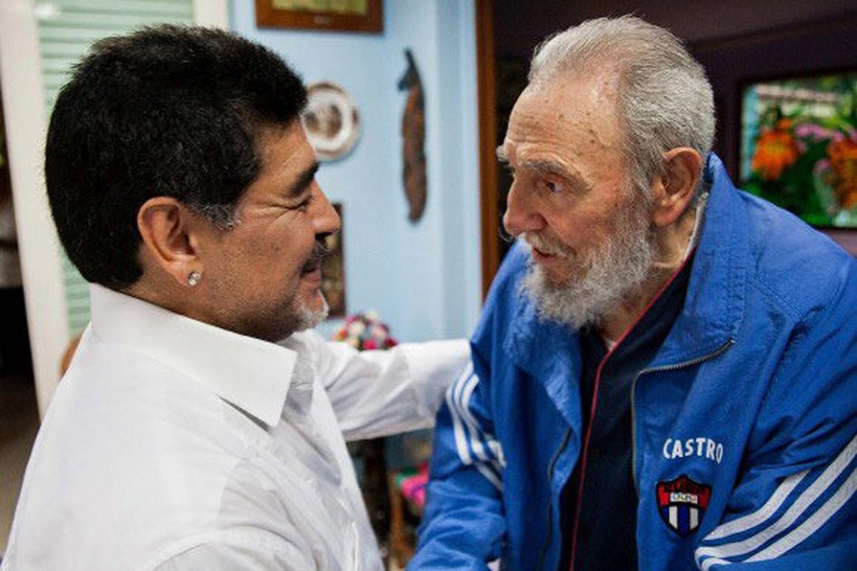Maradona visitó a Fidel Castro en La Habana