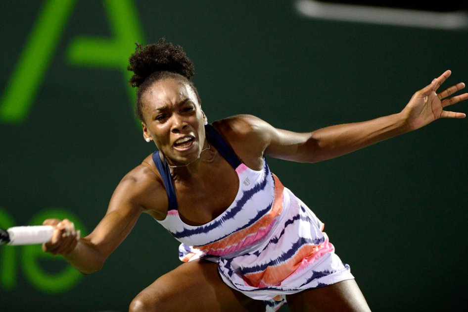 Venus Williams se retira del torneo de Miami por problemas en la espalda