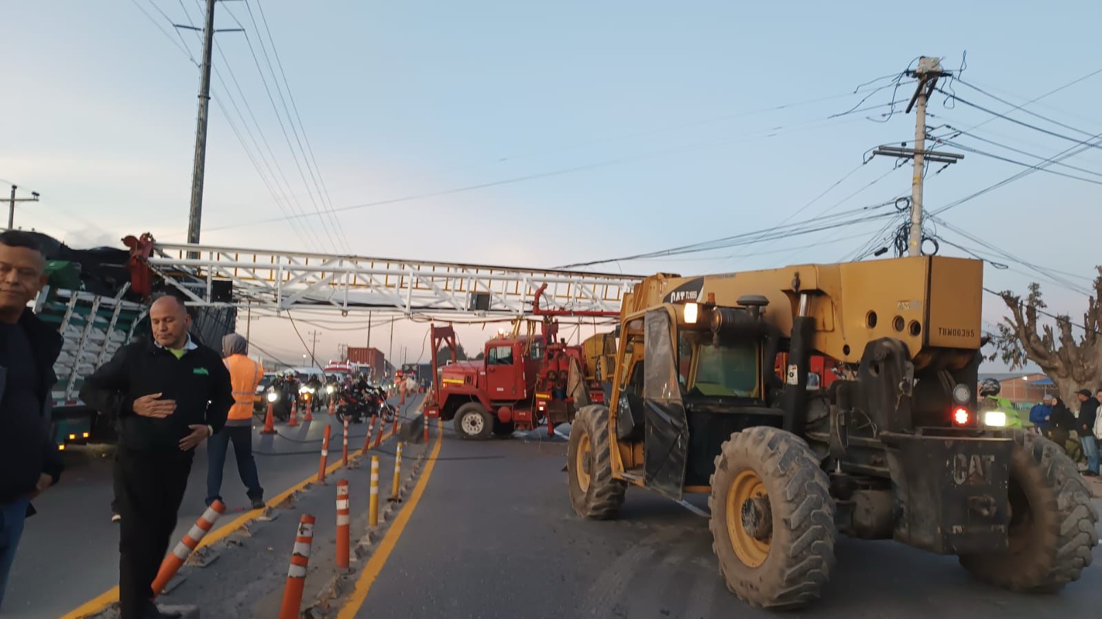 Jornada caótica en la calle 80 por cuenta de accidente en vía Siberia-Funza