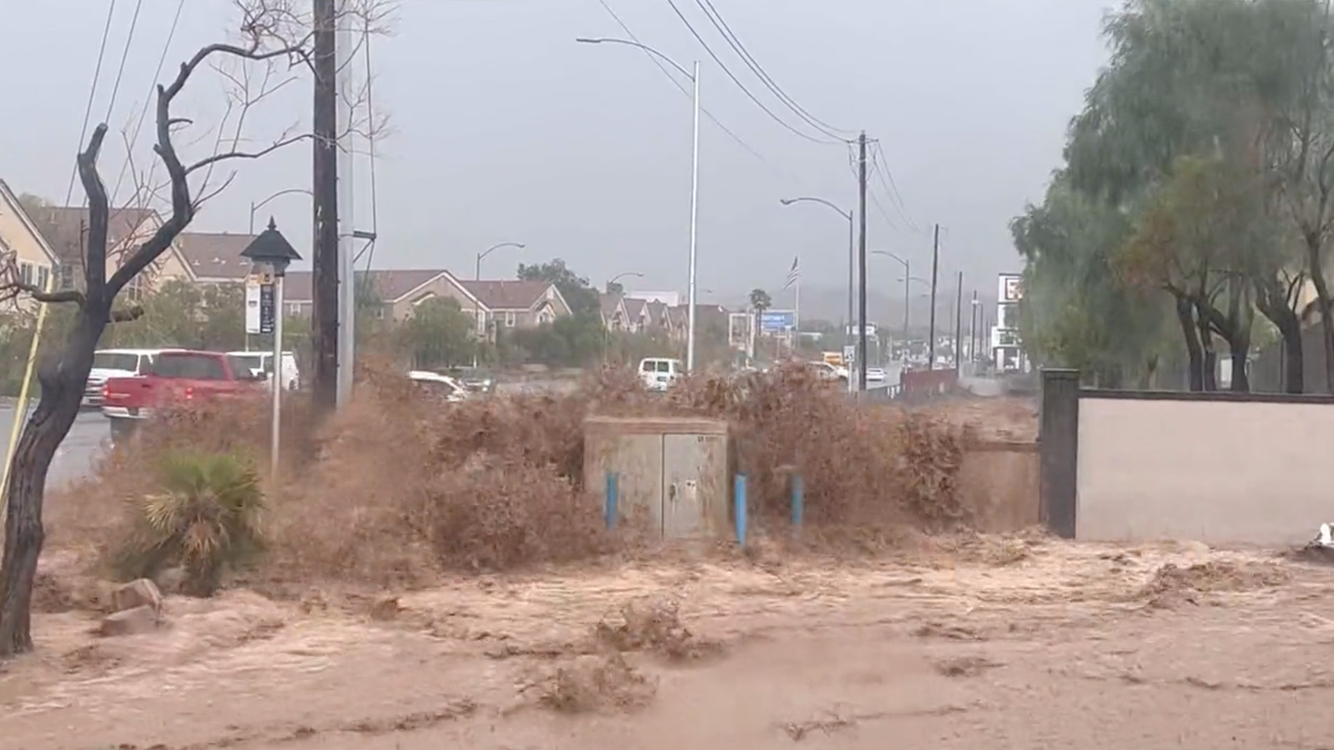 Tormentas eléctricas causan inundaciones en Nevada, Estados Unidos