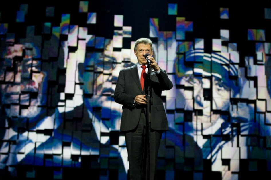 «Los 50 millones de colombianos son quienes merecen el premio»: Santos en concierto al Nobel de Paz