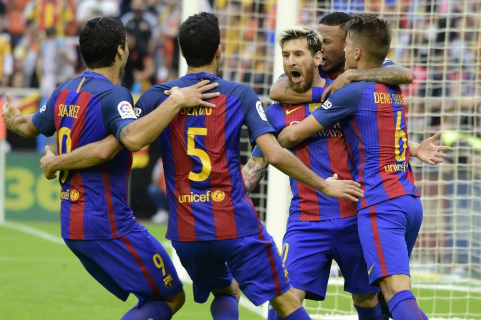 Sin su capitán Andrés Iniesta, Barcelona venció 3-2 a Valencia