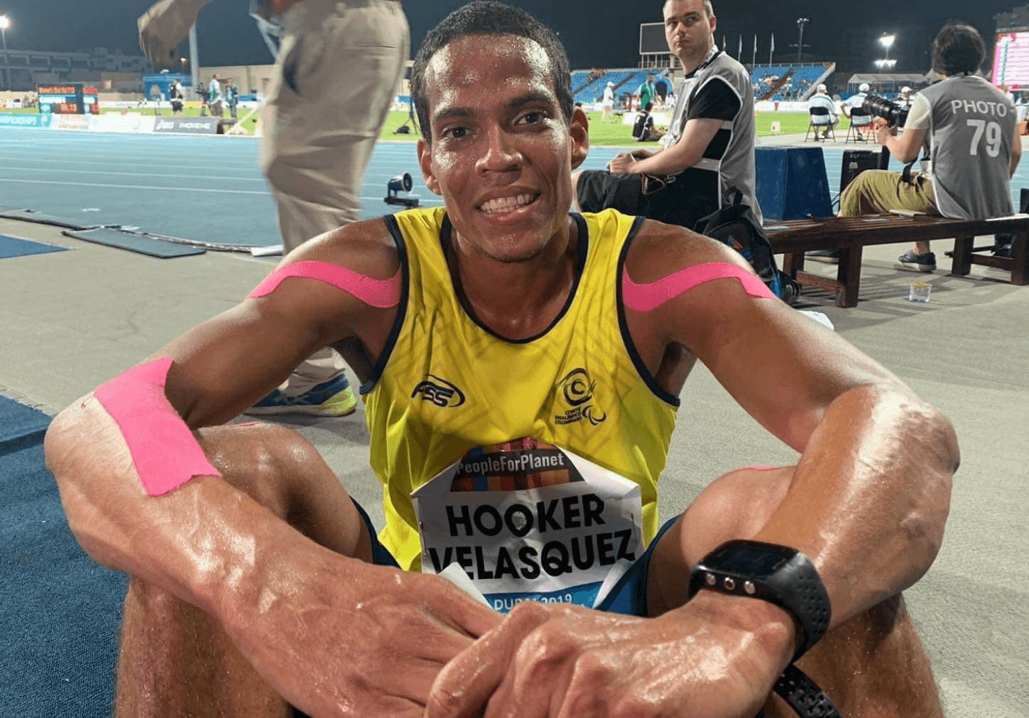 Dixon Hooker, campeón mundial en los 400 metros de para-atletismo