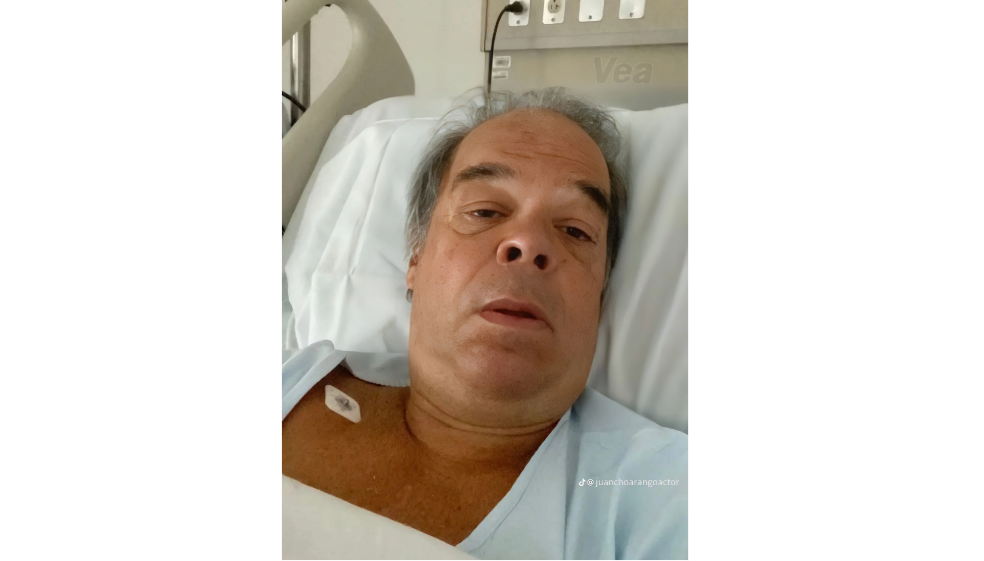 ‘Juancho’ Arango preocupó con fotografía desde el hospital ¿Qué le pasó?