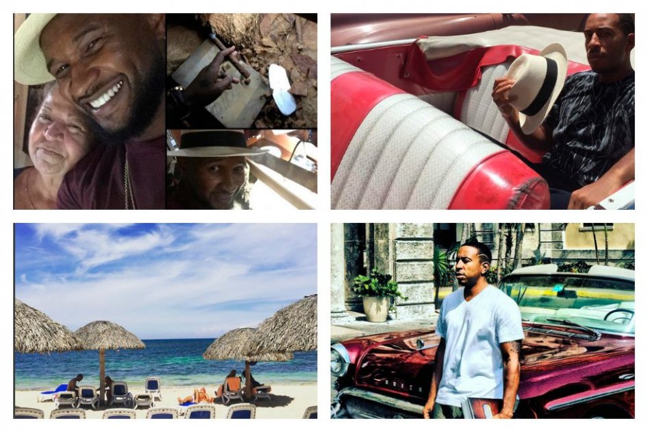 Usher y Ludacris fuman habanos y se divierten en La Habana