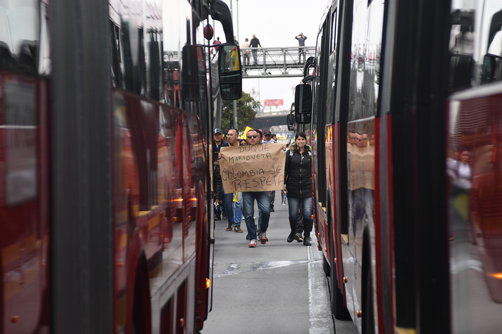 En vivo: solamente está en funcionamiento troncal Norte de Transmilenio