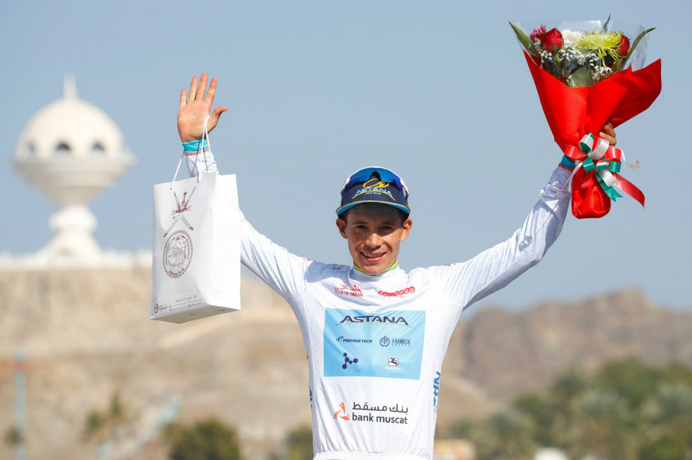 Miguel Ángel López, subcampeón del Tour de Omán