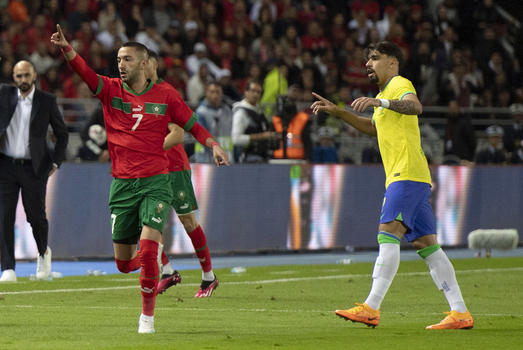 Marruecos sorprendió a Brasil y lo derrotó en un partido amistoso