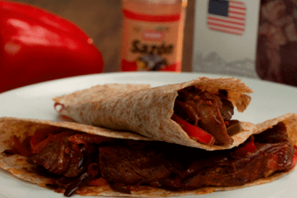 Receta del día: fajitas de carne de res
