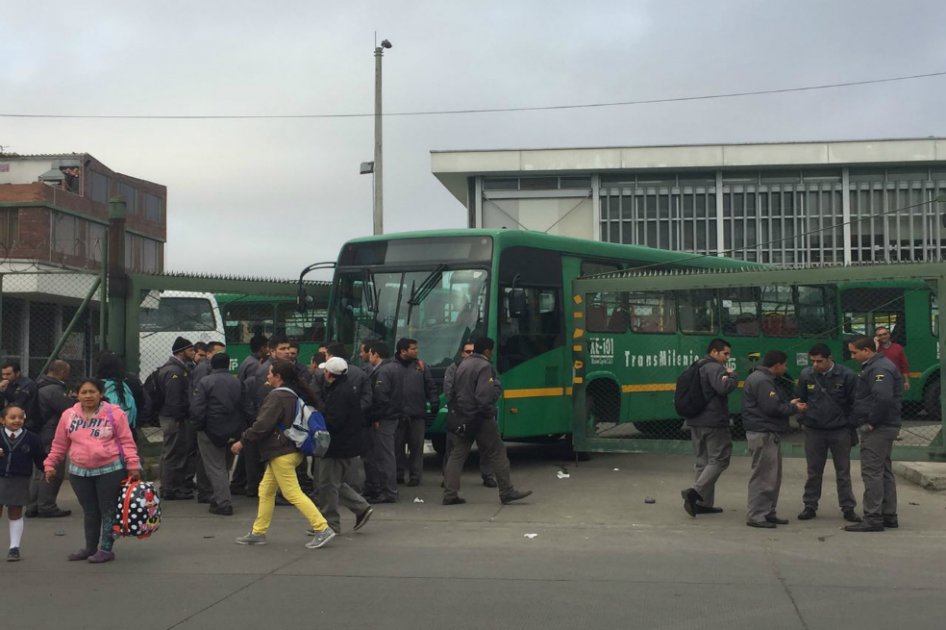 Al menos la mitad de los conductores de Masivo Capital estarían en cese de actividades./ Alejandra Uribe
