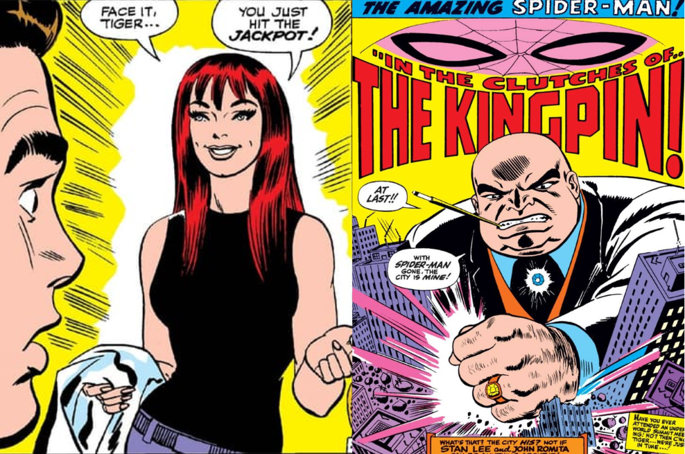 Mary Jane Watson, interés amoroso, y Kingpin, villano del personaje, fueron algunas de las creaciones que el artista hizo para los cómics de Spider-Man.