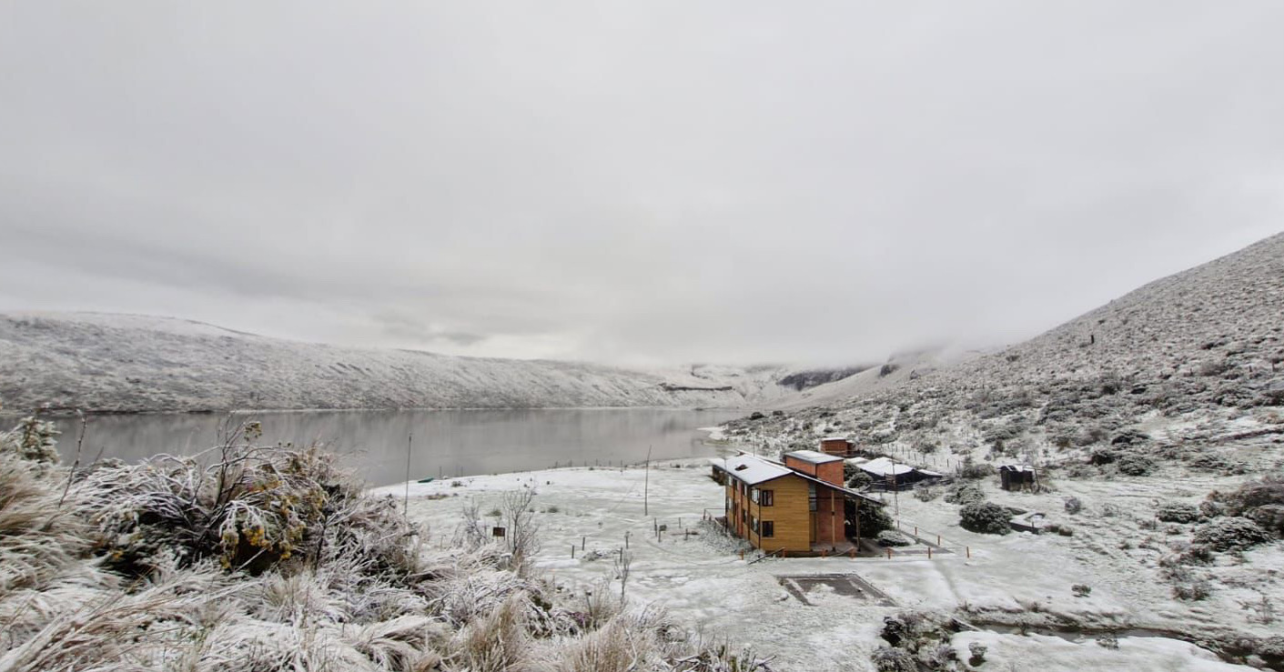 Las imágenes que dejó la nevada en la Laguna del Otún, en el Parque Los Nevados