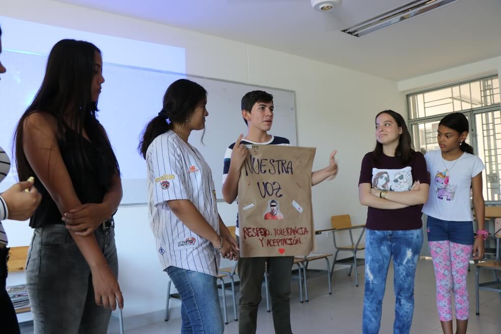 Jóvenes contra la xenofobia y la violencia en la frontera con Venezuela