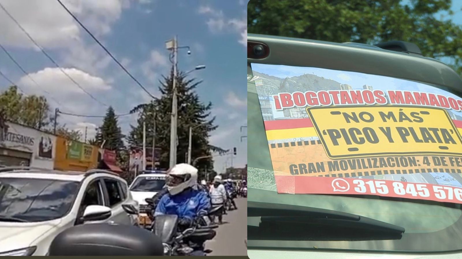 Pico y placa en Bogotá: avanza una caravana en rechazo a la medida