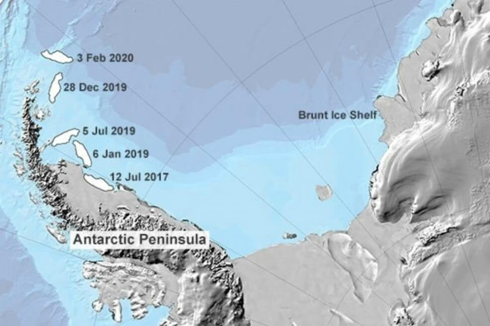 El iceberg más grande del mundo, a punto de entrar al océano abierto