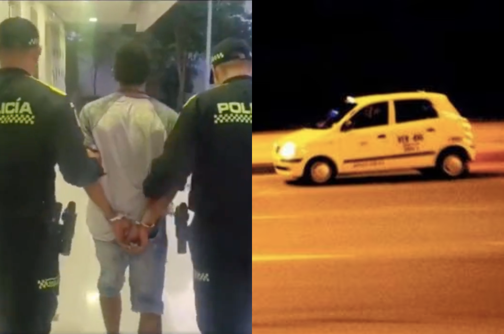 En Bucaramanga, un taxista víctima de atraco llevó a sus ladrones hasta un CAI