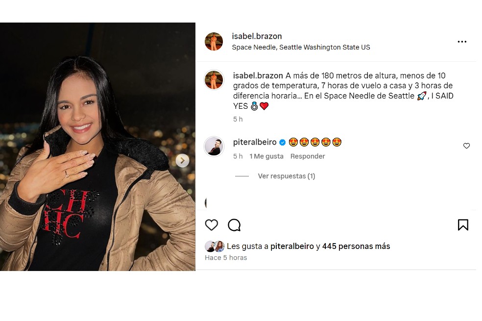 El humorista Piter Albeiro sorprendió a su novia con romántica propuesta de matrimonio en un “mágico lugar”. ¡Aquí las imágenes!