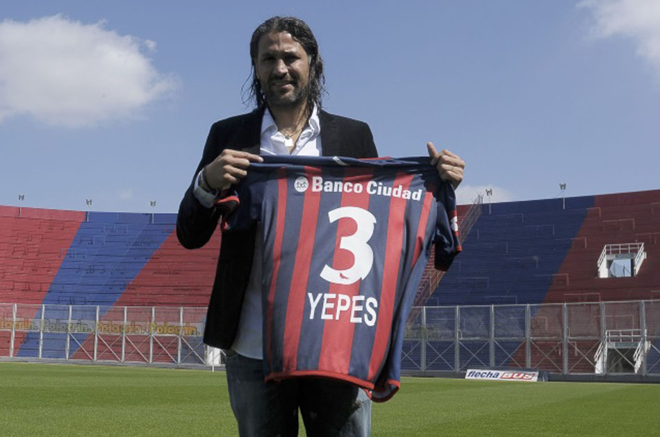 Mario Yepes, suplente en la derrota de San Lorenzo