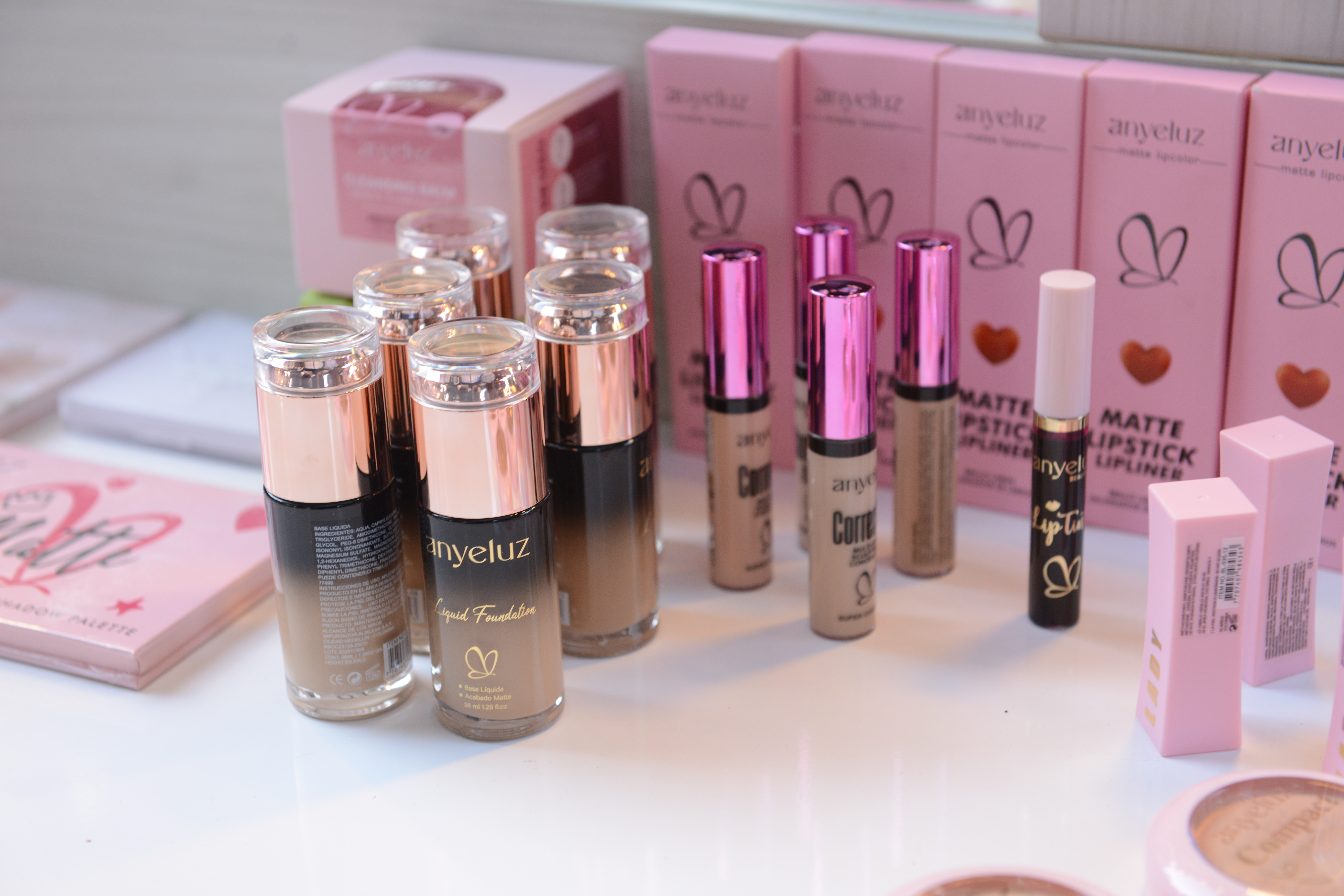 Productos de Anyeluz Makeup.