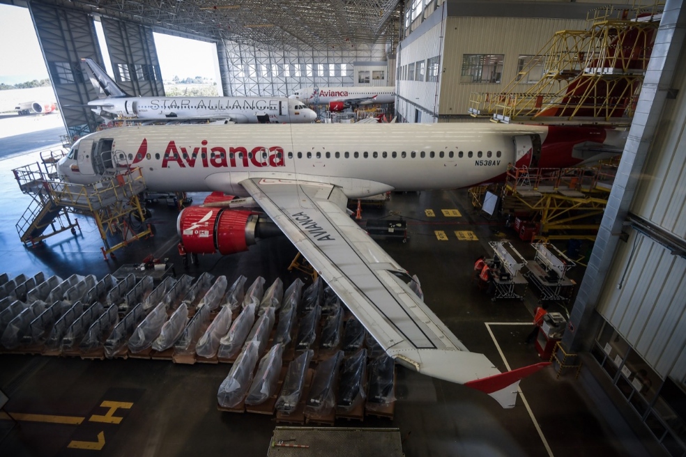 Fotos reconfiguración flota de Avianca