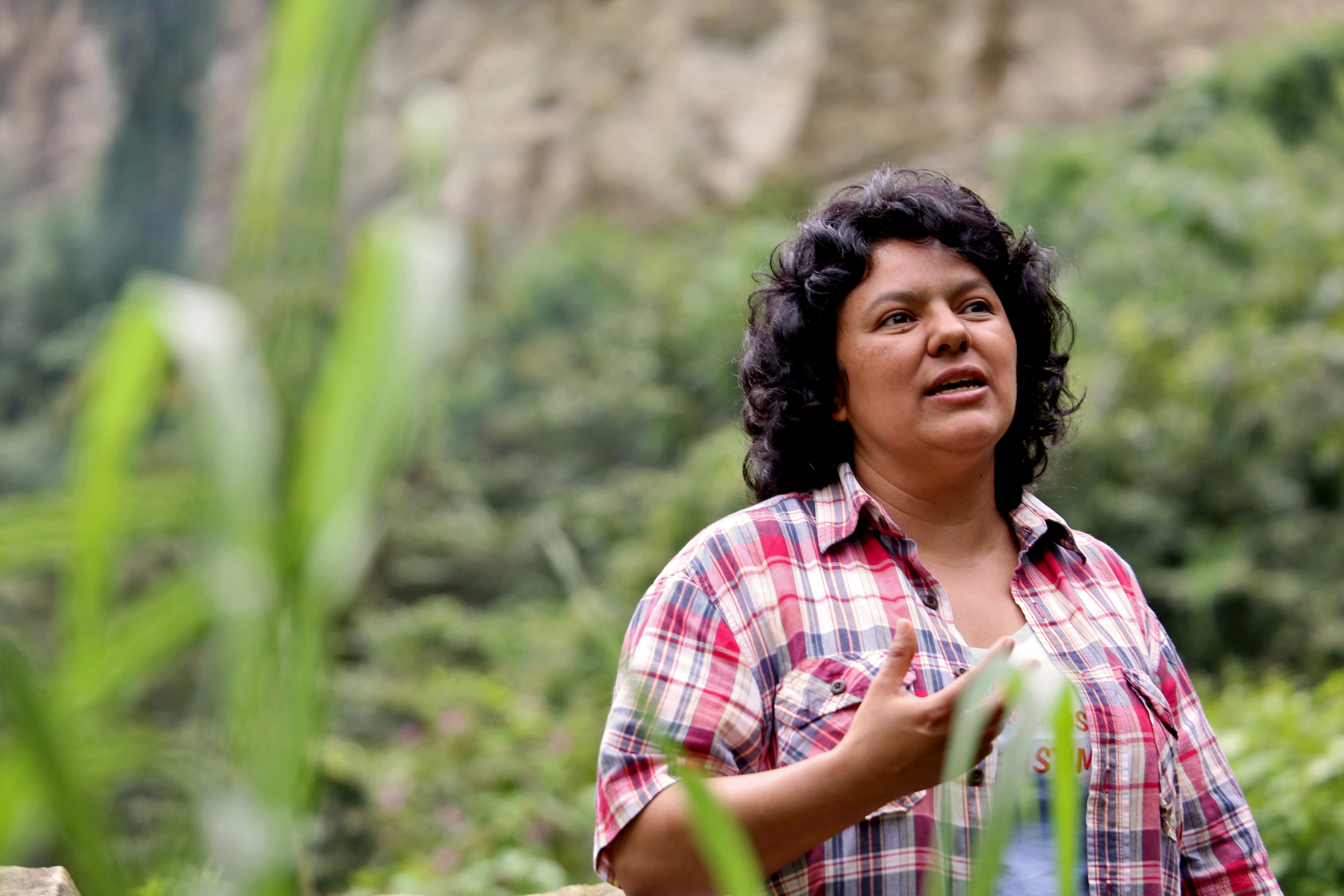 Berta Cáceres, ganadora del Premio Goldman, asesinada el 3 de marzo de 2016.