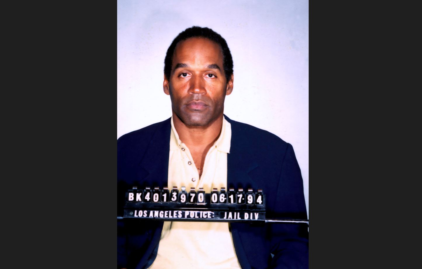 Foto de reseña judicial de O. J. Simpson.