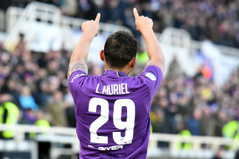 Luis Fernando Muriel regresa a la Serie A marcando doblete con la Fiorentina