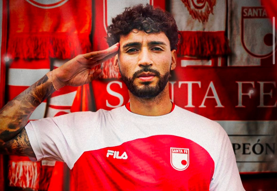 Nahuel Bustos, nuevo delantero de Independiente Santa Fe.